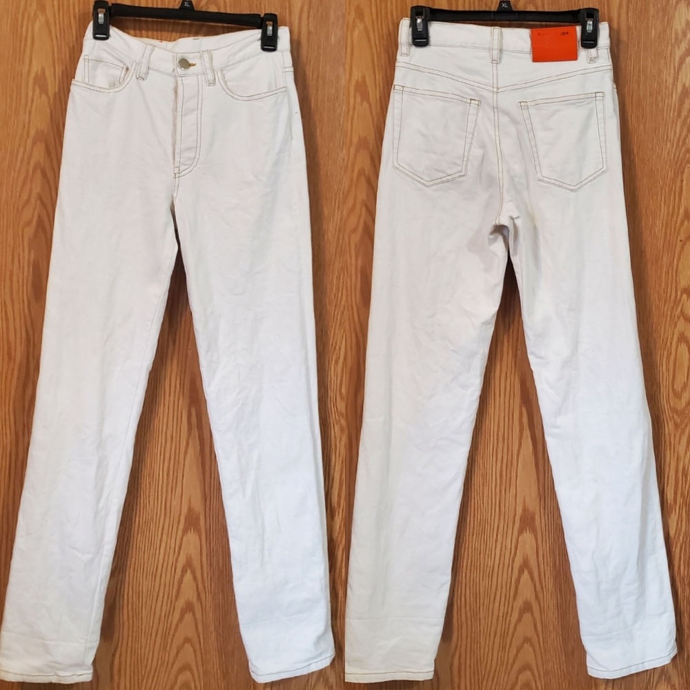 Meryll Rogge high rise straight leg button fly jeans size 27